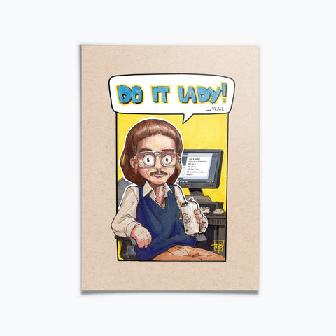 Sketch Series Minis Do It Lady! Print