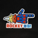 Rocket Ddongjeem! Blue & Red Sticker